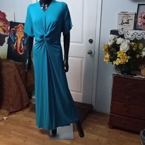 Chic Teal Maxi Dress
